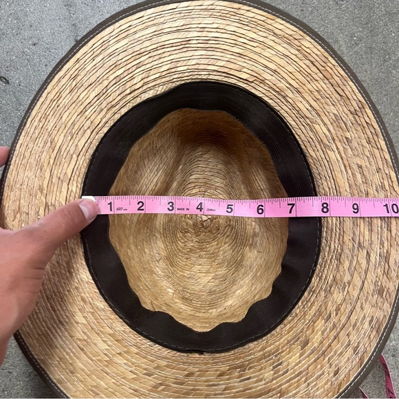 Straw Panama Fedora Hat - Picture 4 of 5